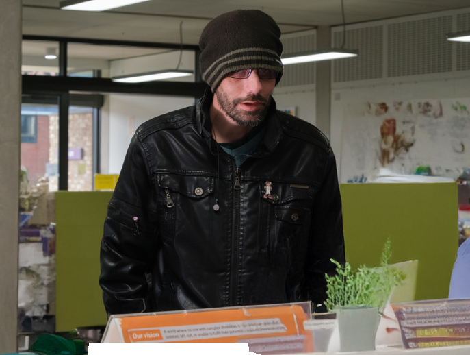 Stella our Trustee smiling